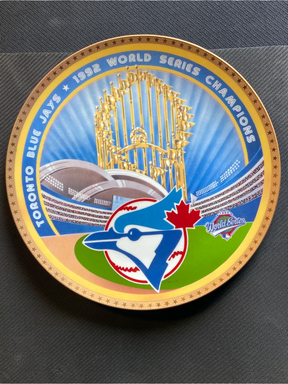 1992 Toronto Blue Jays World Series Plate